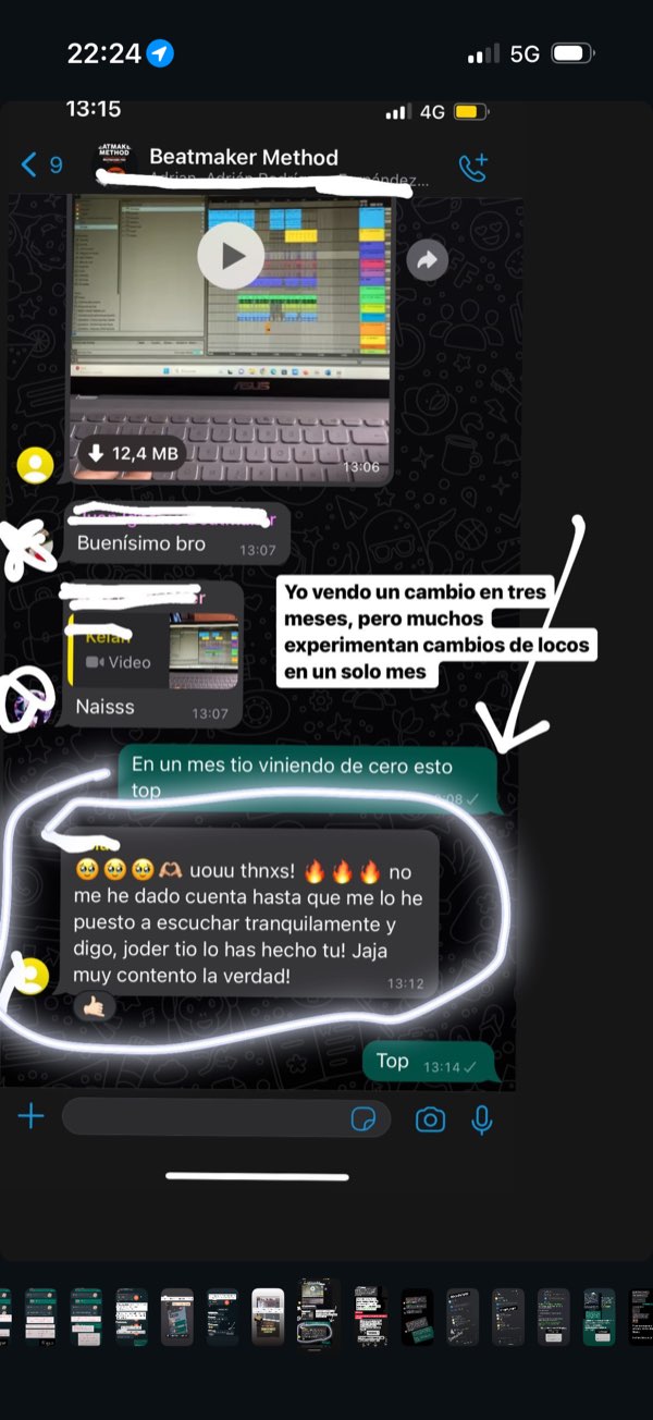 Cambio en un mes